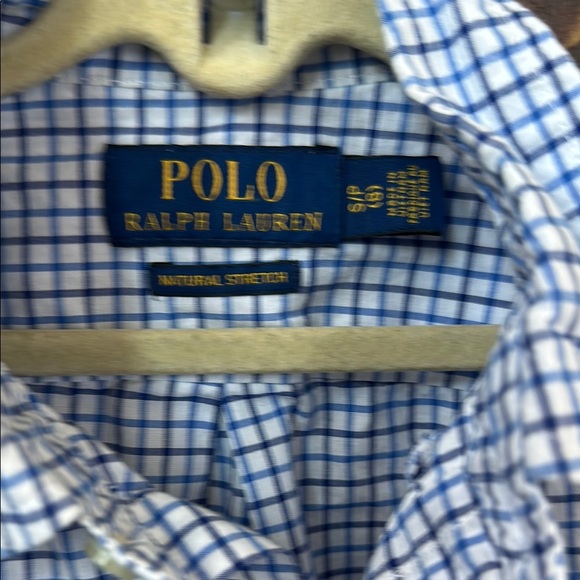 Ralph Lauren Blue Checkered Boy’s Shirt - Picture 2 of 4